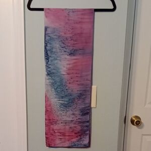 Vintage Pink and Blue Tie-Dye Style Rectangle Scarf